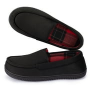 ROCKDOVE Men's Moccasin Slippers with Flannel Lining