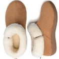 thumbnail image 1 of Ravelier Women's Plush Faux Fur Collar Bootie Slipper, 1 of 7
