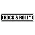 thumbnail image 1 of ROCK & ROLL Street Sign fame music band guitar musician | Indoor/Outdoor |  30" Wide, 1 of 5