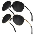 thumbnail image 1 of ROCK TAKIN Polarized Sport Sunglasses for Men Women (2 Pack) - Double Bridge UV400 Protection for Driving, Cycling & Outdoor Activities, Multiple Color Combos, 1 of 8