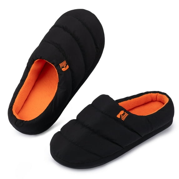 Ravelier Men’s Puffer Style Memory Foam House Slippers