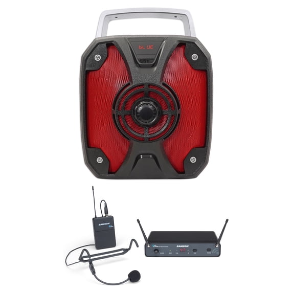 ROCKBOX Portable Rechargeable School Teacher Classroom PA Speaker System+Headset