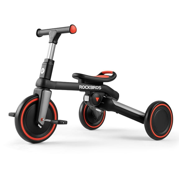 ROCKBROS 3 in 1 Kids Tricycles for 2-5 Years Old, Tricycle for Toddler Trike Toddler Bike Boys Girls Infant Tricycles Baby Balance Bike with Adjustable Seat Height & Removable Pedals