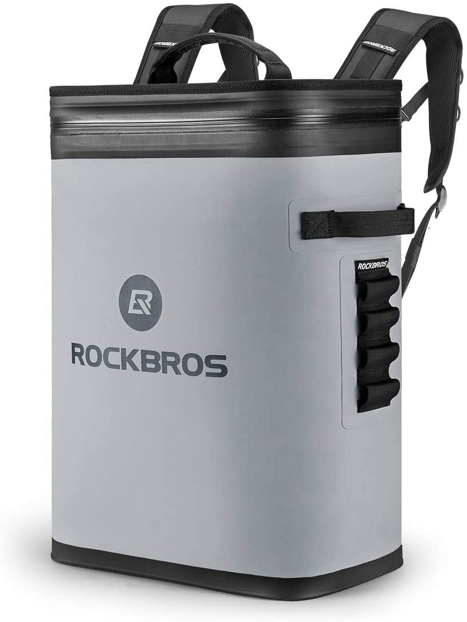 Rockbros 36 Cans Cooler Backpack - 68hr Ice Retention, Leakproof Design for Camping & Picnic