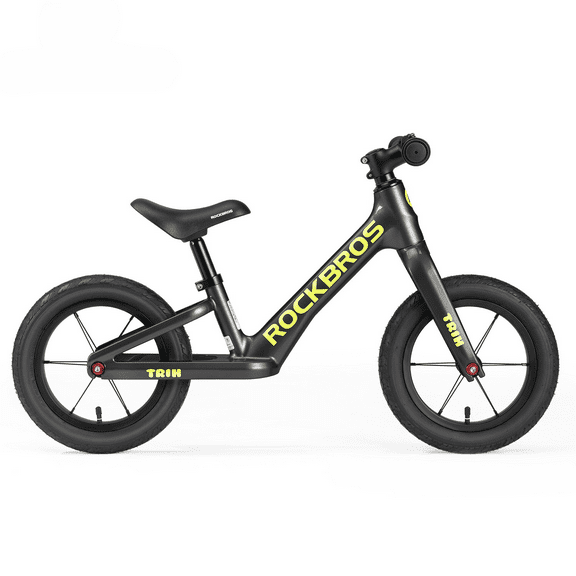 ROCKBROS Balance Bike TRIH- 12 inch Exercise Balance Bike Adjustable Seat/Handlebar Height Streamlined Safe Glide Lightweight Easy Control One-piece Molding Balance Bike