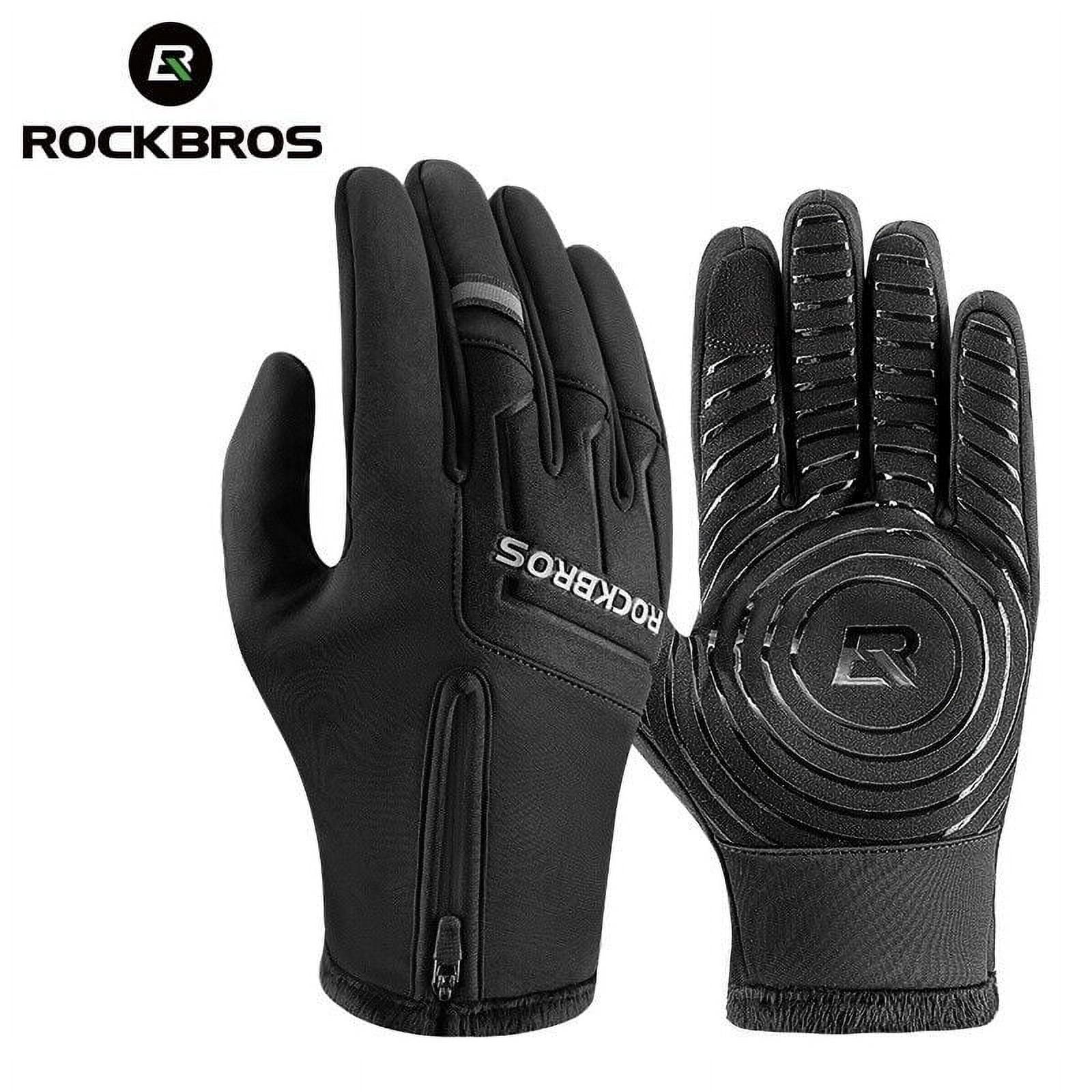 ROCKBROS Bicycle Electric Motorcycle Cycling Gloves FullFinger Screen ...
