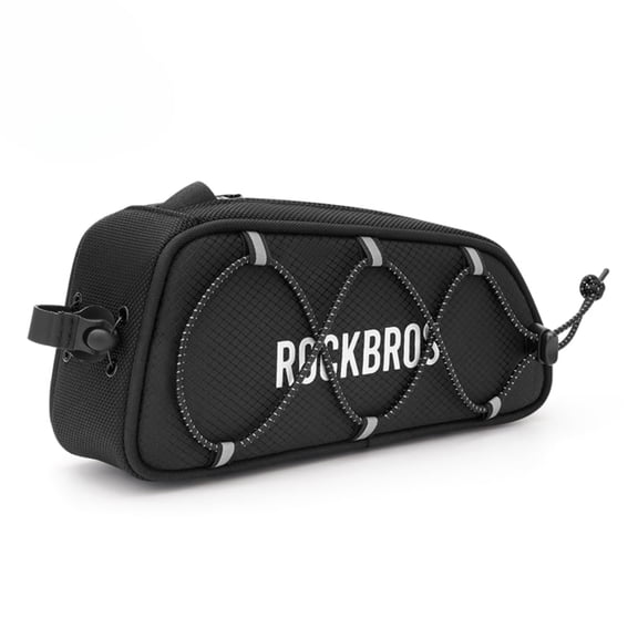 ROCKBROS Bicycle Frame Bags ROAD TO SKY Series Top Tube Waterproof/Durable Outdoor Bag Black