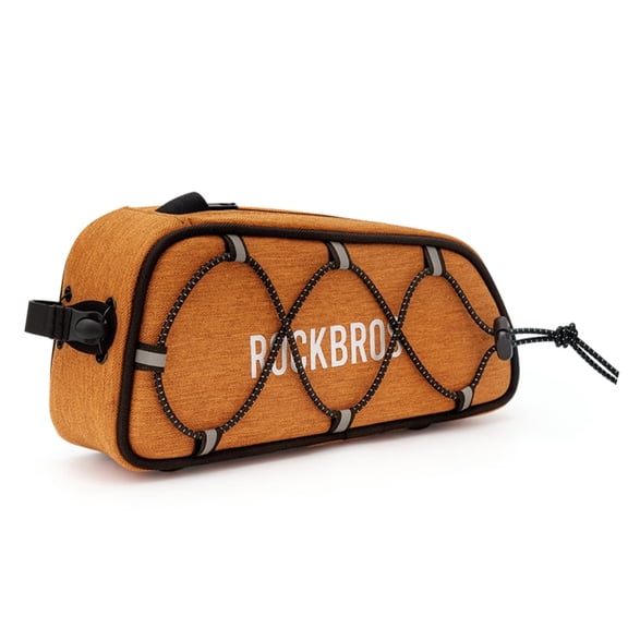 ROCKBROS Bicycle Frame Bags ROAD TO SKY Series Top Tube Waterproof/Durable Outdoor Bag Orange