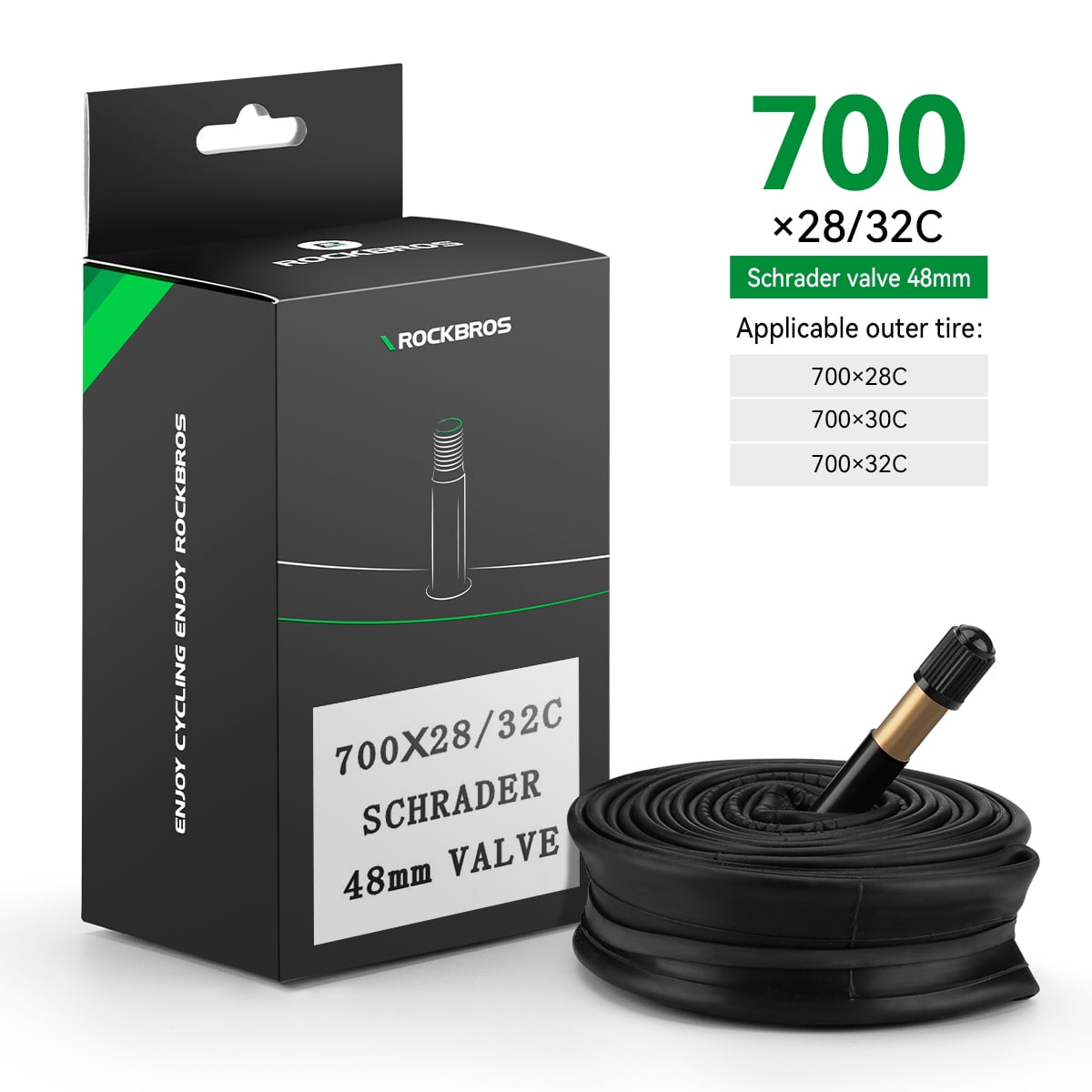 TUBI INTERNI PER Bicicletta BMX Gomma A 2 Leve Mountain Bike Nuovi Di - Foto 3