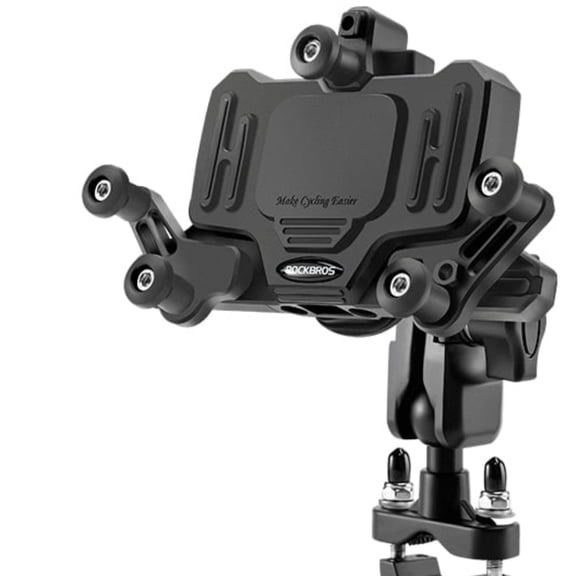ROCKBROS Bicycle Mount,Motorcycle Phone Holder,Handlebar Free 360° Rotatable,Shockproof/absorbing Cell Phone Mounts