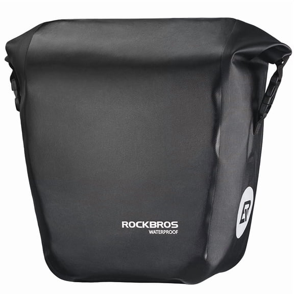 ROCKBROS Bicycle Pannier Rear Seat Trunk Rack Bag Multifunction Road MTB Mountain Bike Bag 18L Black 2Pcs