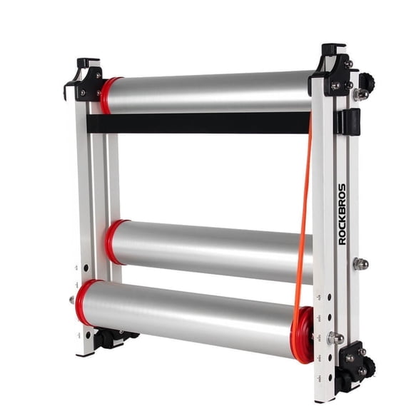 ROCKBROS Bicycle Roller Trainer Indoor Stand Folding Trainer Mountain/Road Bike Trainer 16-29" Adjustable with Tools for Home Training