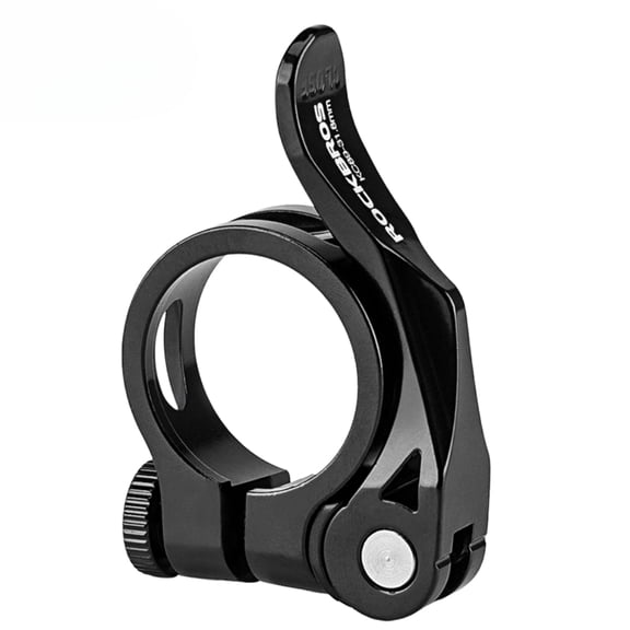 ROCKBROS Bicycle Seatpost Clamp Quick-Release/Locking 6061 Reinforced Alloy Compact Lightweight Anodizing Extended Length Easy Installation Bike Seat tube Clamp