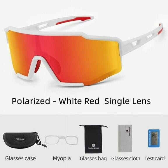 ROCKBROS Bicycle Sunglasses Built-in Myopia Frame Unisex Sports Cycling Goggles