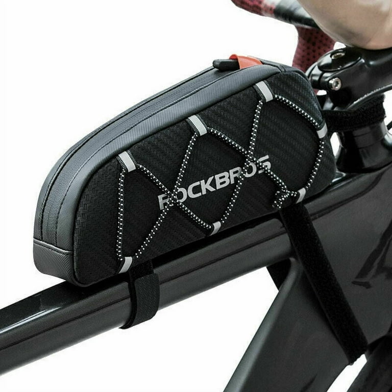 ROCKBROS Bike Bag Top Tube Bag 1L Bicycle Front Frame Bag Top Tube Bag  Pouch Compatible with iPhone 11 Pro Max/XR/XS Max 7/8 Plus
