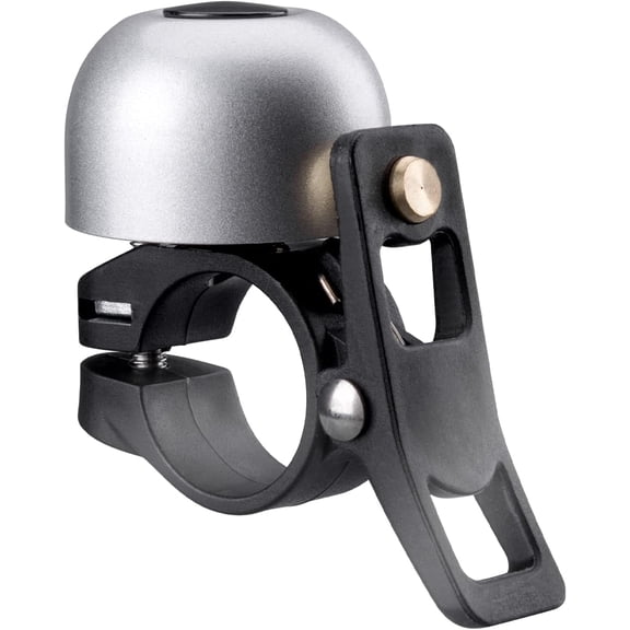 ROCKBROS Bike Bell for AirTag Hidden Loud 0.87-1.25" | Hidden AirTag Compartment, Copper Alloy Loud Sound, Waterproof Seal Ring, 62g Ultra-Light, Sliver