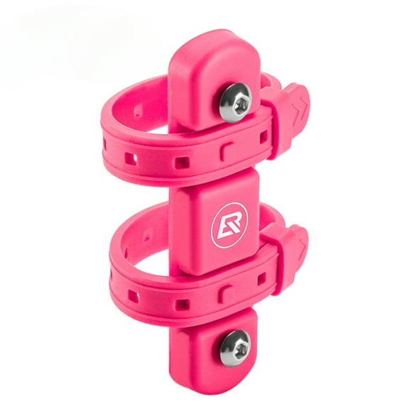 ROCKBROS Bike Bottle Cage Mount Adaptor Silicone Adjustable Free Punching Holder Strap Kettle Holder Rack