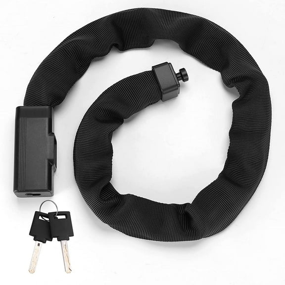 ROCKBROS Bike Chain Lock 3.18ft Heavy Duty Motorcycle Chain Locks 8mm Thick Anti-Theft Security Bicycle Lock with 2 Keys