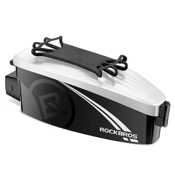ROCKBROS Bike Frame Phone Bag with Hard Case Shockproof Water-Resistant Bicycle Phone Mount Bag for Cellphones Below 6.8"