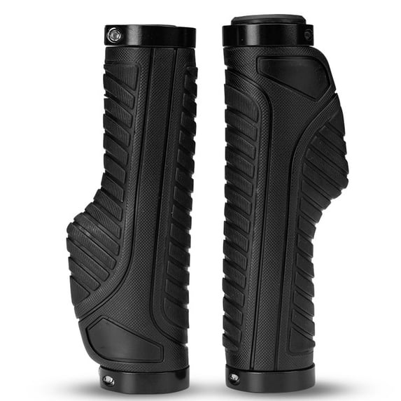 ROCKBROS Bicycle Grip Rubber Cycling Grips MTB Handlebar Lock-on Fixed Gear Black