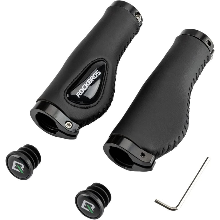 ROCKBROS Bike Handlebar Grips Ergonomics Design Soft Gel Dual Lock on Bicycle Handlebar Grips for Mountain MTB MBX Bike Electric Scooter Walmart