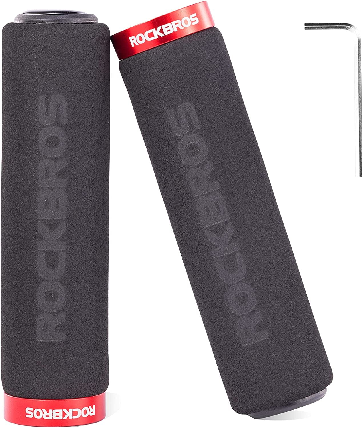 ROCKBROS Bike Handlebar Grips Soft Foam Handle Grips Single Lock