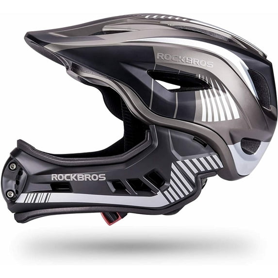 ROCKBROS Bike Helmet Boys Girls Kids Helmet Full Face Helmet for Multi-sports Universial Adjustment(Age 5-12+)