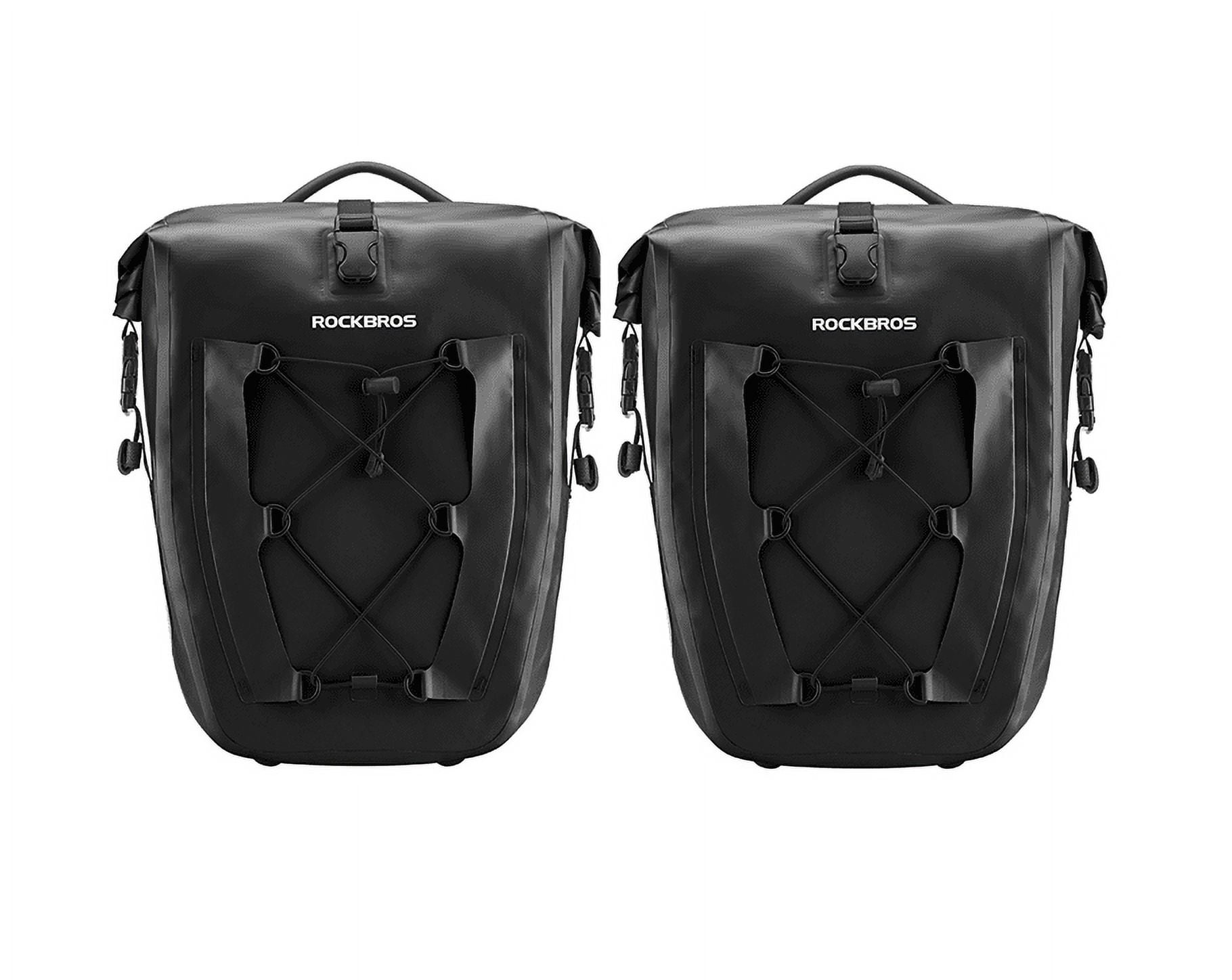 ROCKBROS Bike Panniers Waterproof Bike Rear Rack Bag Max 30L Large