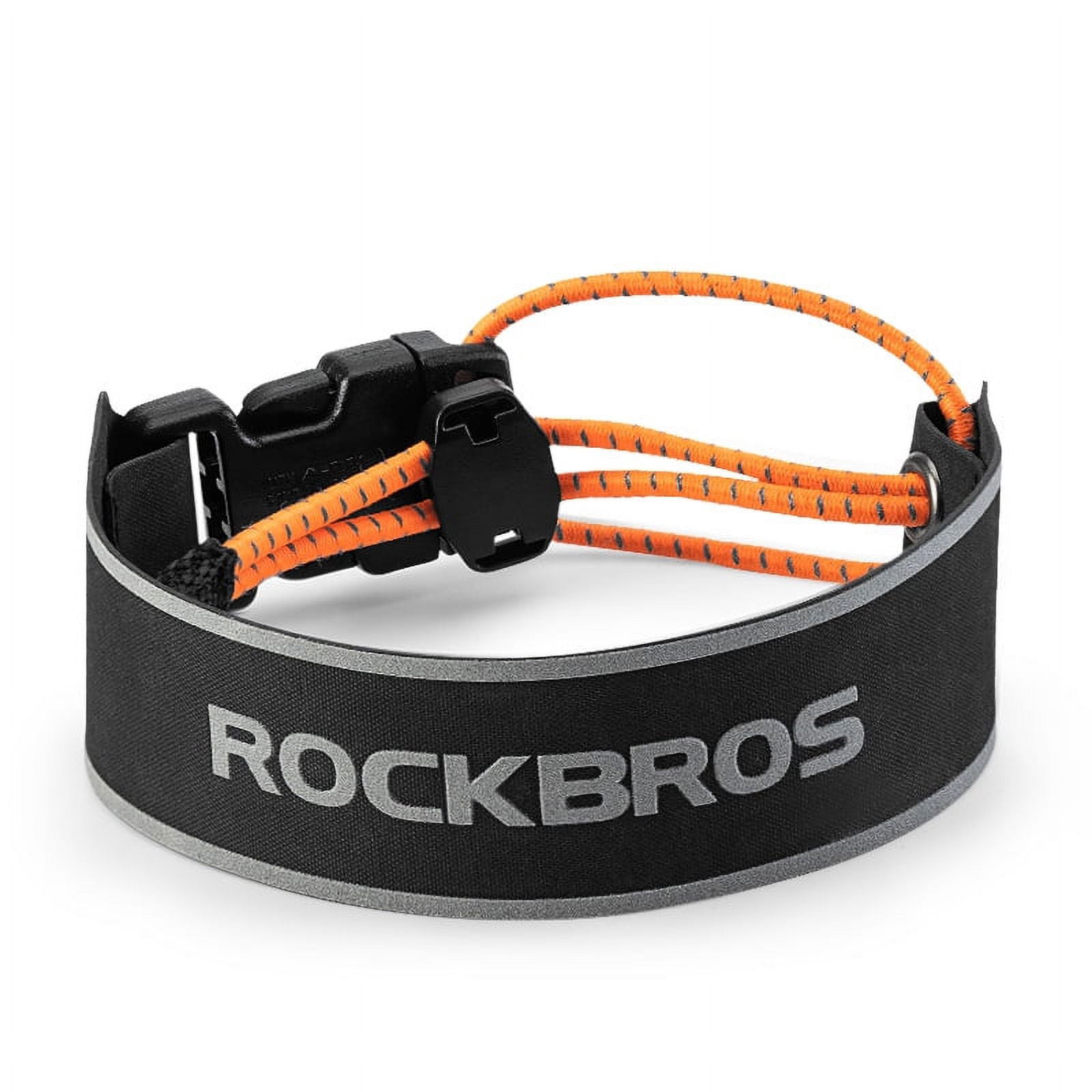 ROCKBROS Bike Pants Strap Cycling Reflective Ankle Bands Adjustable Pant Leg Straps for Biking Cuff Wrist Ankle Bands Backpack Strap for Running,Walking,Jogging