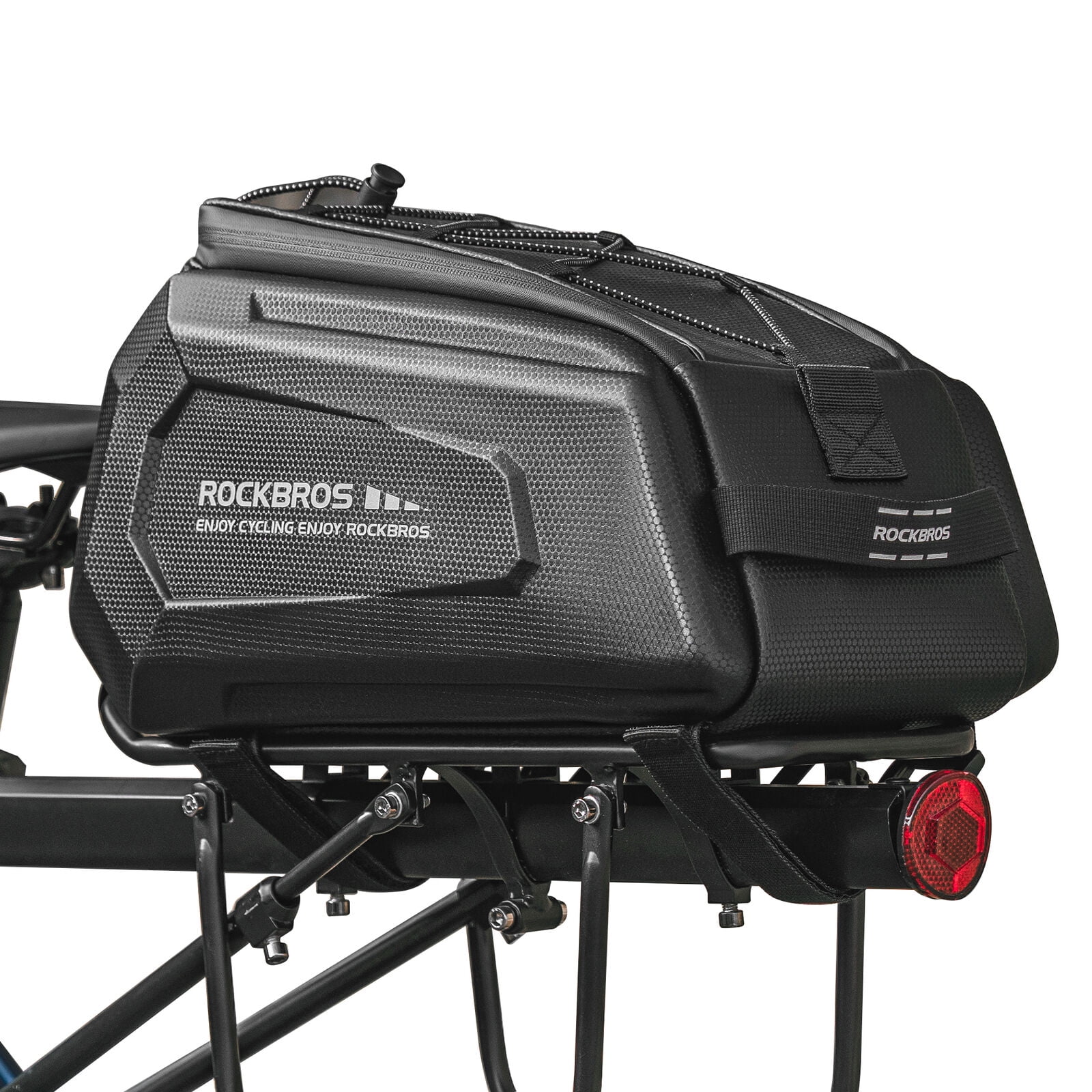ROCKBROS Bike Rack Bags Hard Shell Bicycle Rear Rack Bag Large Pannier