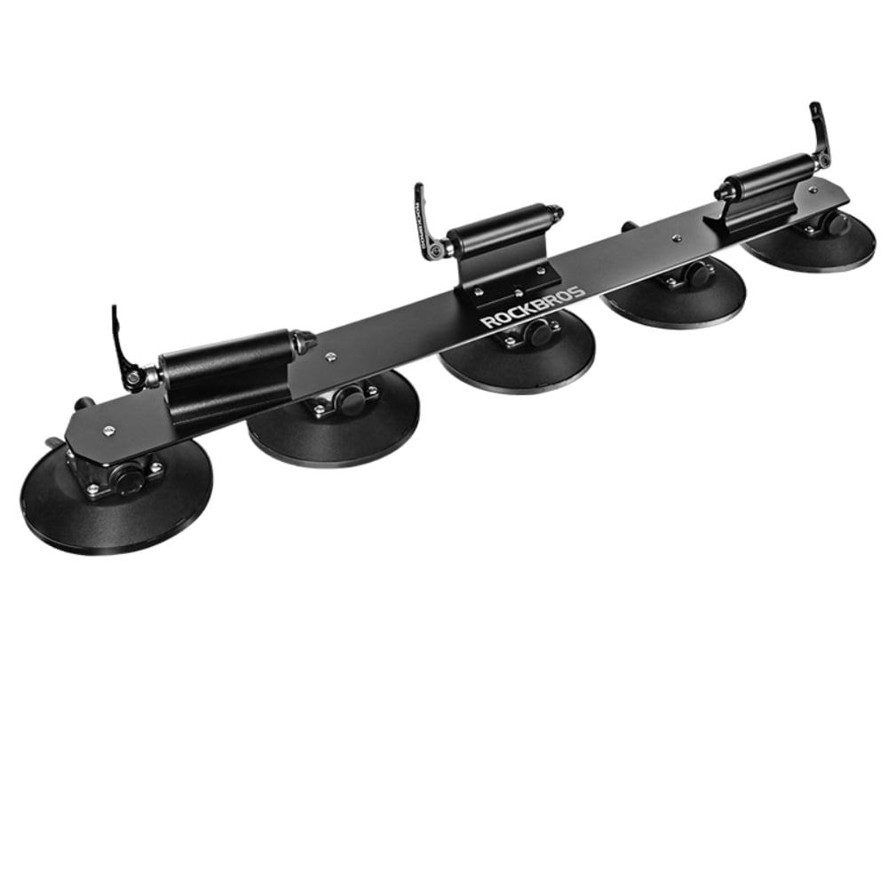 ROCKBROS Bike Rack Bicycle Carriers for Cars Roof Bike Carriers Roof Mounted Quick Release Bicycle Holder with Sucker 3 Bikes
