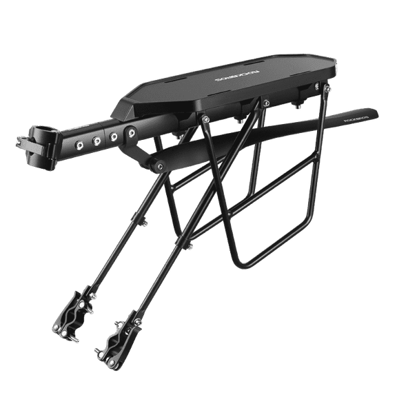 ROCKBROS Bicycle Rack Standard Plate Rack Quick-release Seat Post Clamp with Built-in Mudguard 25KG Load Weight Upgraded Multi-functional Aluminum Alloy Stable Load-bearing Support Bike Rack