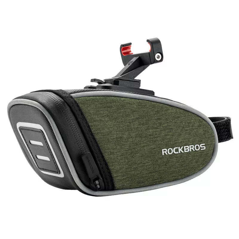 Aeroclam P2 Bike Saddle Bag - Waterproof Hard Shell Under Seat Storage For Road & Mountain Bikes Aerodynamic Road Bike - View #6