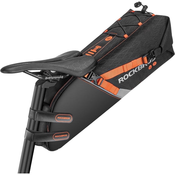ROCKBROS Bike Saddle Bag Waterproof Cycling Seat Bag Portable Storage Bag 10L