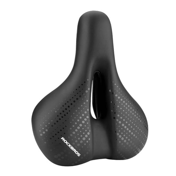 ROCKBROS Bike Seat Gel Bicycle Saddle Memory Foam Padded with Taillight Dual Shock Absorbing Rubber Balls Universal