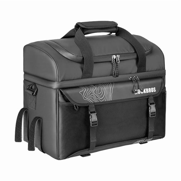ROCKBROS Bicycle Panniers & Rack Trunks,Bike Cooling Multifunctional 11L Capacity Shelf Meal Kit,Rear Shelf Cycling Adjustable & Detachable Shoulder Bag for Traveling/Storage/Outdoor Activities