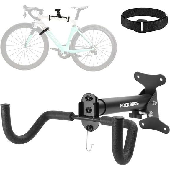ROCKBROS Bike Wall Mount Sturdy Storage Hook,Garage Horizontal Bicycle Storage Rack for Mountain Bike MTB Road Bike