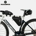 thumbnail image 1 of ROCKBROS Combo Bags Mountain RoadBike Bag Set Frame Storage Set Adjustable Large Capacity 1.2L 3bags, 1 of 5