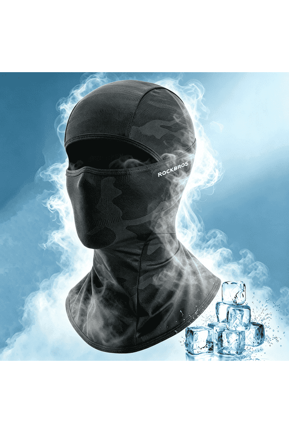 Lightweight Balaclava Face Mask for Men Women, Cooling Hunting Facemask, for Motorcycle Cycling Hiking Outdoor Black