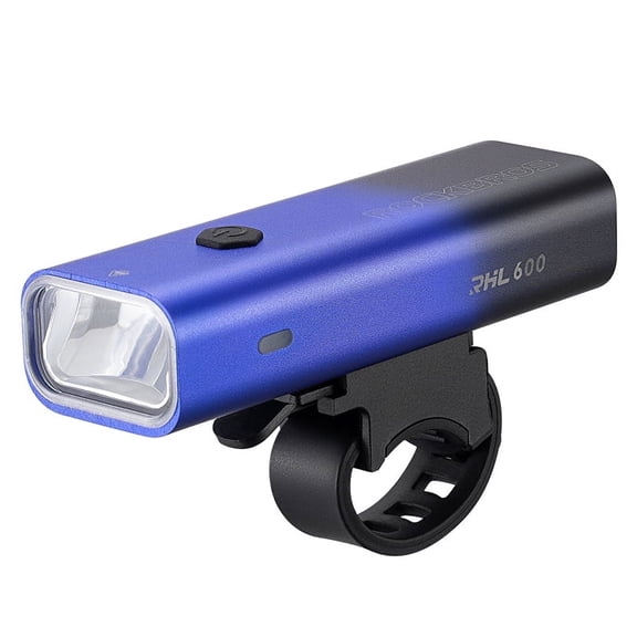 ROCKBROS Cycling Front Light 600LM Handlebar Light USB Rechargeable Bicycle Flashlight for Night Safety Riding/Hiking/Camping