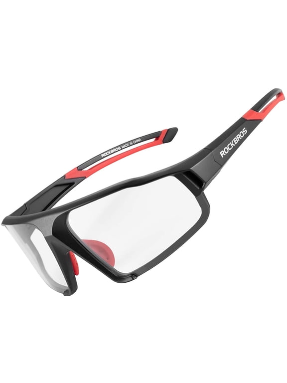 Cycling Glasses Photochromic UV400 Unisex Sports Sunglasses, Black, 1-Piece
