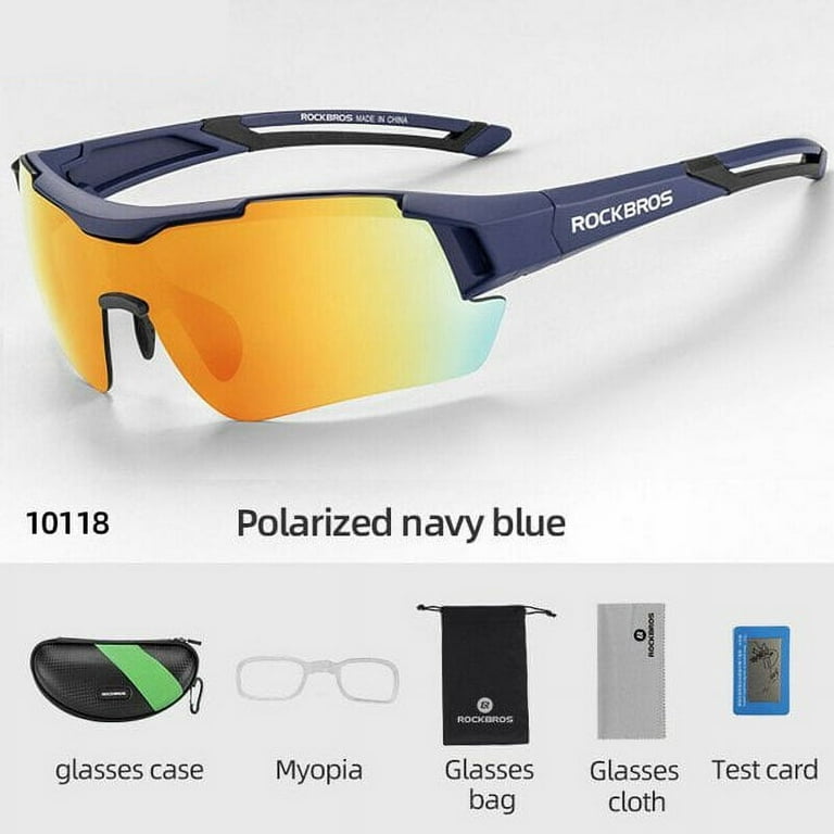 ROCKBROS Cycling Glasses Polarized Sport Sunglasses Men Women Adult for  Cycling Running Fishing