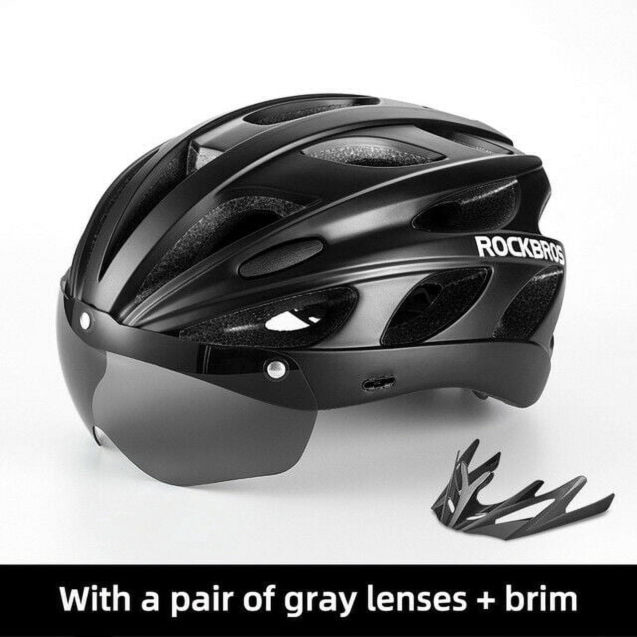 bike helmet round brim Large-Brim Helmets, Blue-Black wicking liner resists odor and bacteria One K MIPS CCS Helmet