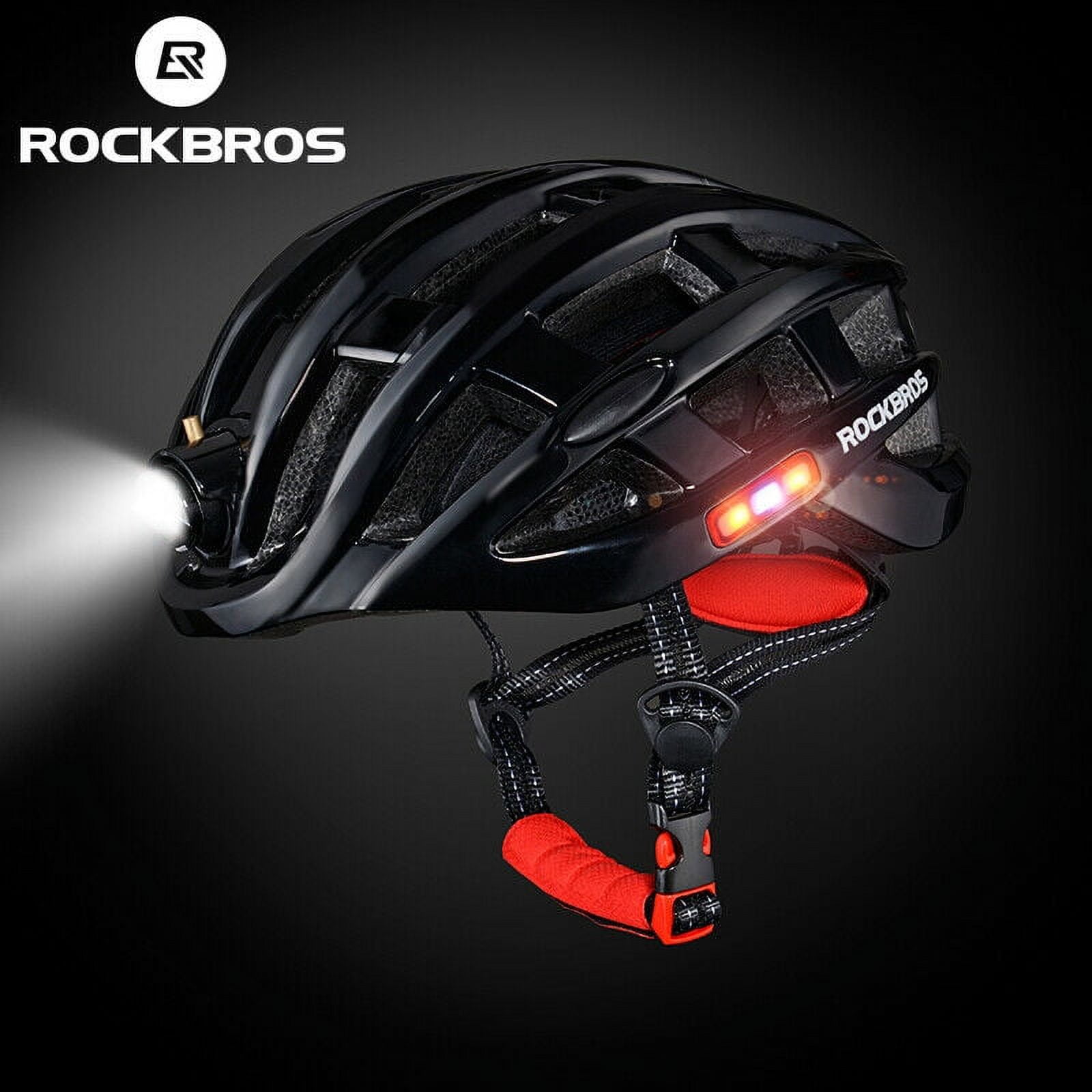 Bike helmet with front and hot sale rear lights