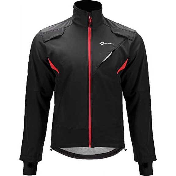 ROCKBROS Cycling Jacket Men Thermal Fleece Coat Windproof Jacket Running Biking Hiking 3XL