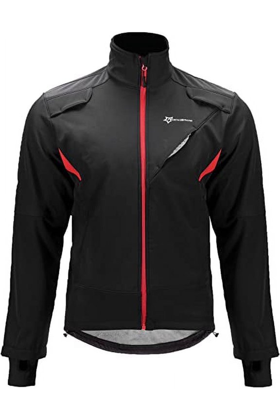 Cycling Jacket Men Women Thermal Fleece Coat Windproof Jacket Running Biking Hiking L