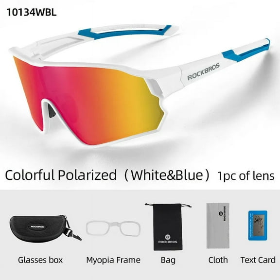 ROCKBROS Cycling Polarized Sunglasses Bicycle Glasses Outdoor Sports Eyewear UV