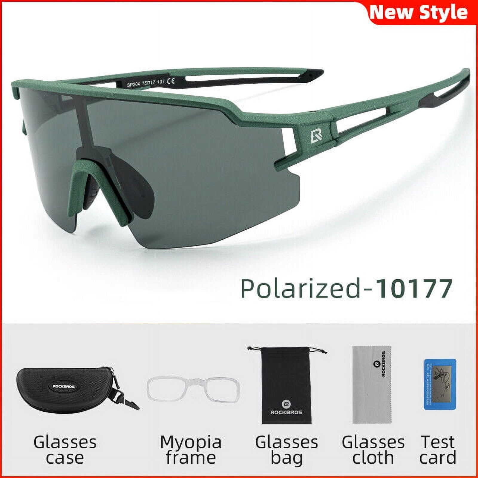Rockbros Polarized Cycling Glasses 5 Lens Clear Bike Glasses