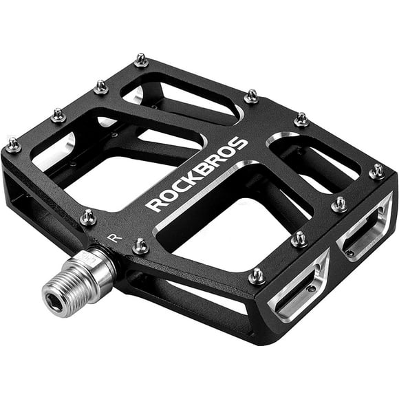 ROCKBROS Bicycle Pedals Aluminum Bicycle Widen Platform Flat 9/16" Cycling Sealed Bearing Pedal
