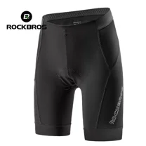 ROCKBROS Cycling Shorts Sports Pants Breathable Exercise Mens Shorts Black